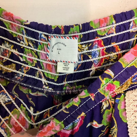 Anthropologie Corfu Floral Flare Pants - Picture 4 of 5